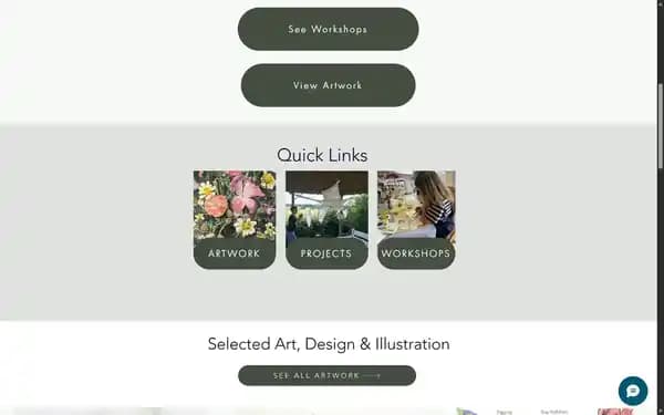 Quick links creating several competing routes from the homepage.